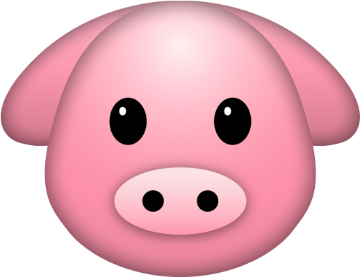 Emoji - Wearehereatlast - Emoji Animals Pig (525x398), Png Download