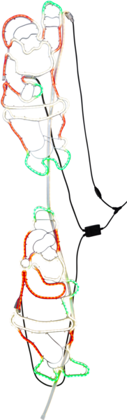 Silhouette Neoled - Santa Claus (600x600), Png Download