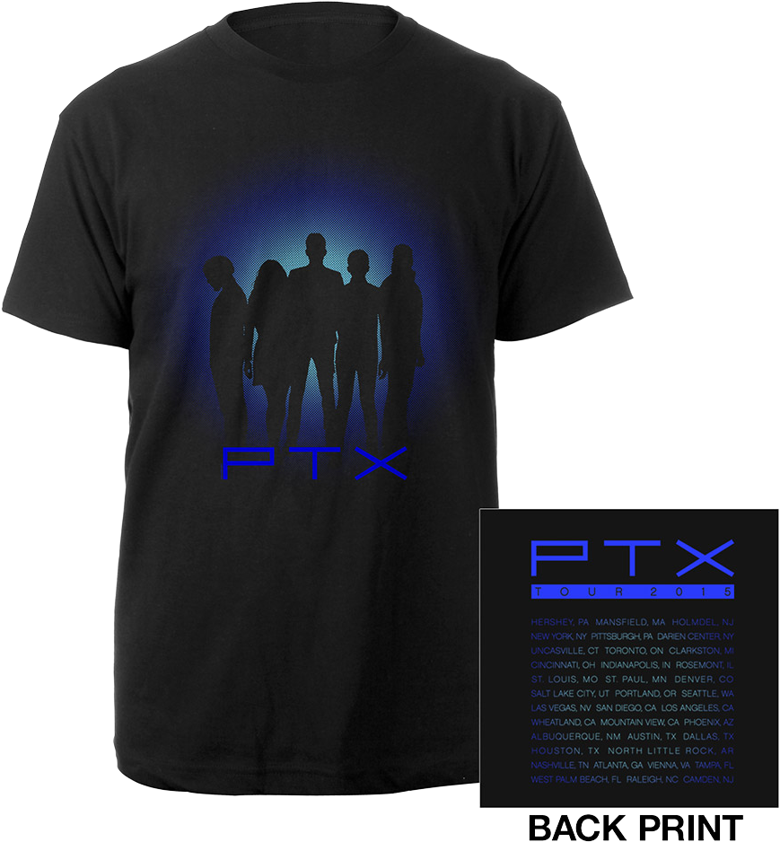 Silhouette Tour Tee - U2 Tour Shirt 2018 (1000x1000), Png Download