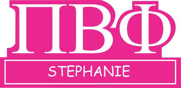 Pi Beta Phi Cut Out Greek Letter Name Tag Pros Mickey - Pi Beta Phi Letters Png (631x307), Png Download