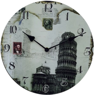 Diy Picture Hanging Sublimation Blank Mdf Clock - Piazza Dei Miracoli (344x350), Png Download