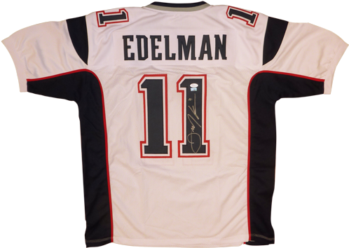 Julian Edelman Signed Jersey - White #11 Jsa (500x500), Png Download