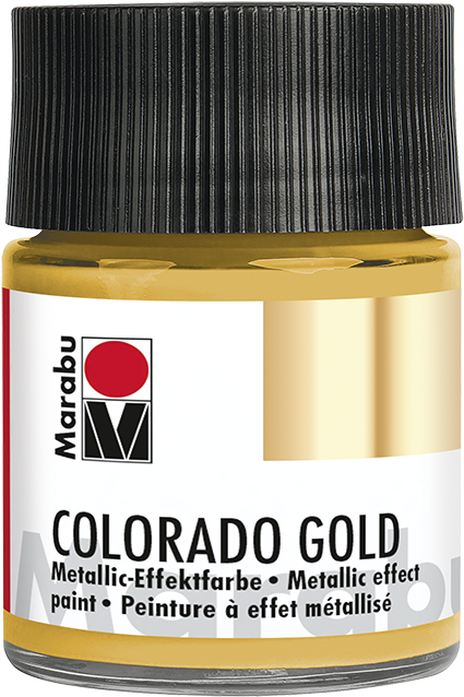 Marabu Colorado Gold Metallic Effect Paint, Metallic-gold - Marabu : Porcelain : 50ml : Metallic Gold (515x719), Png Download