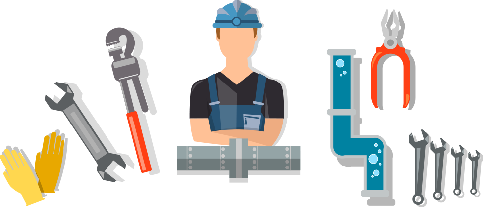 Plumbing Services - Illustration (975x419), Png Download