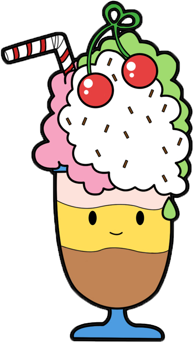 Kawaii Png - Kawaii Ice Cream (600x787), Png Download