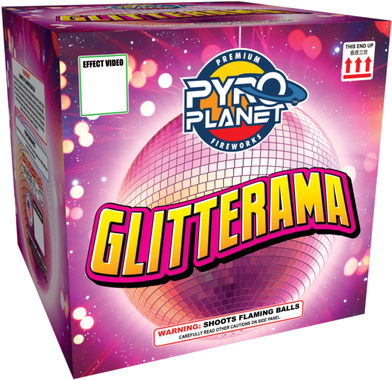 Glitterama - Pyroplanet Fireworks (600x600), Png Download