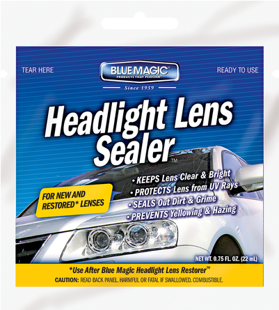 Headlight Lens Sealer - Blue Magic 725-06 8 Oz. Headlight Lens Restorer (400x550), Png Download