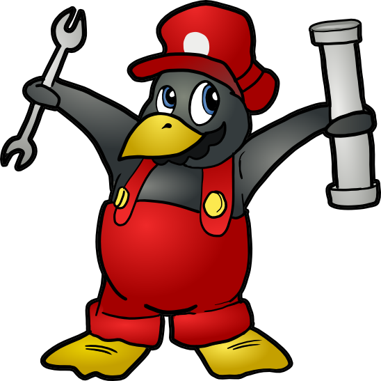 Tux-plumber - Yom Rub (548x547), Png Download