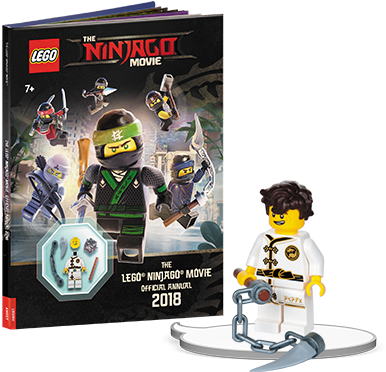 With Buildable The Lego® Ninjago® Movie™ Minifigure - Lego Ninjago Movie Books (396x396), Png Download