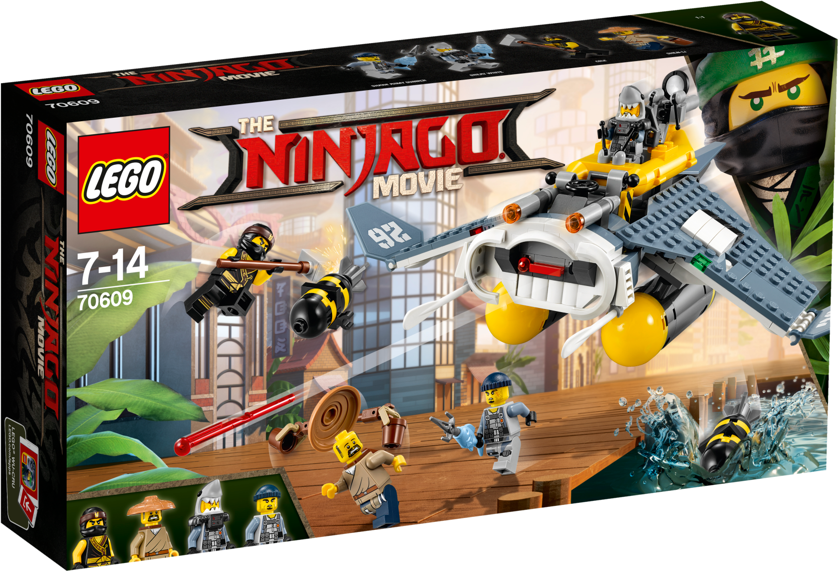 The Lego® Ninjago® Movie™ Manta Ray Bomber - Lego 70609 Ninjago Movie Manta Ray Bomber (2400x1800), Png Download