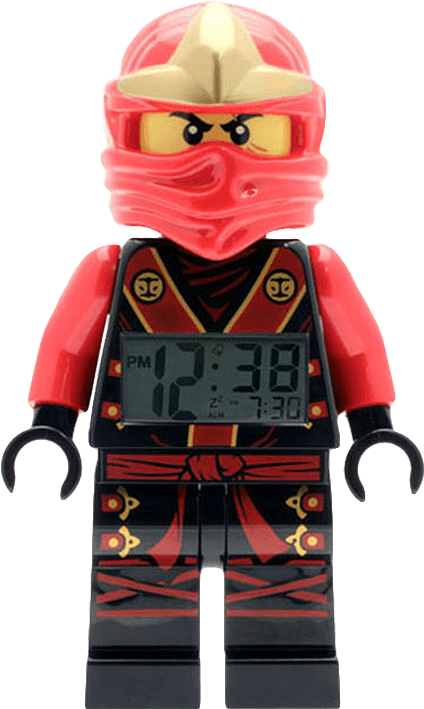 Lego Ninjago Kai Minifigure Clock (709x709), Png Download