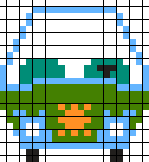 Mystery Machine Perler Bead Pattern / Bead Sprite - Bead (484x526), Png Download