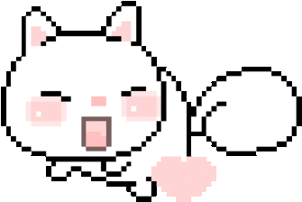 Updated 20 Mar - Cute Pixel Cat Gif (500x500), Png Download