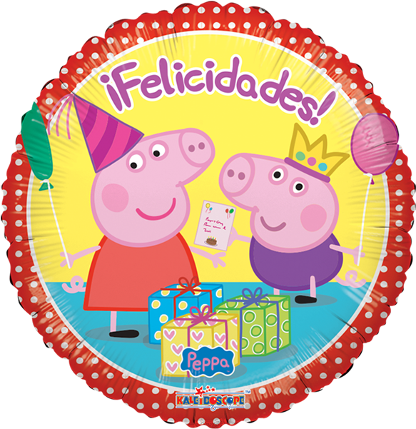 Felicidades > Peppa Pig - Peppa Pig Birthday (600x600), Png Download