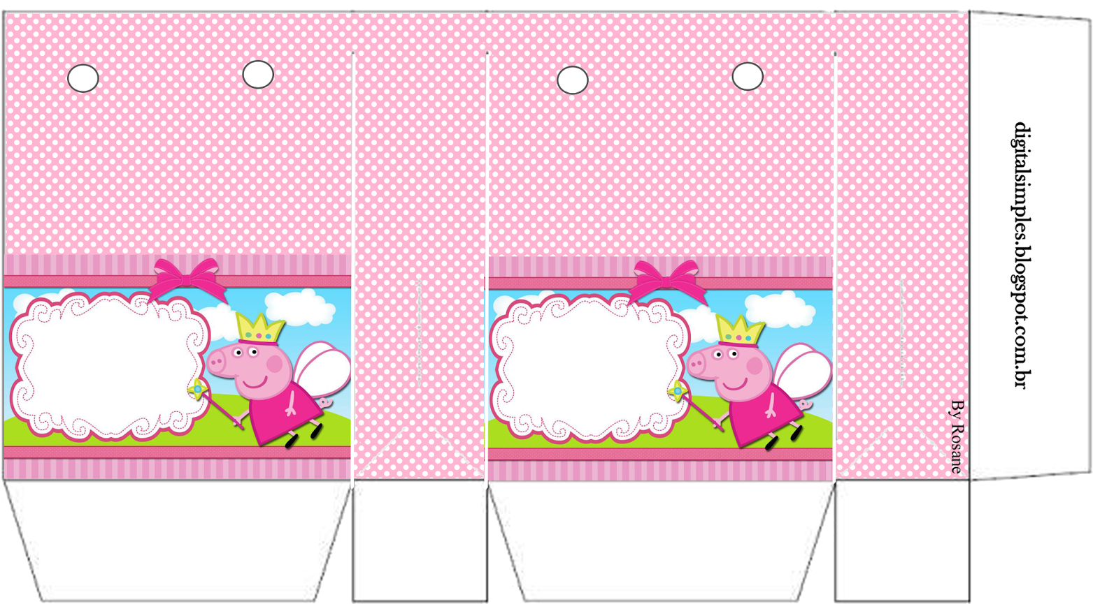 Peppa Pig Hada - Bolsitas De Peppa Pig Para Imprimir (1600x1131), Png Download