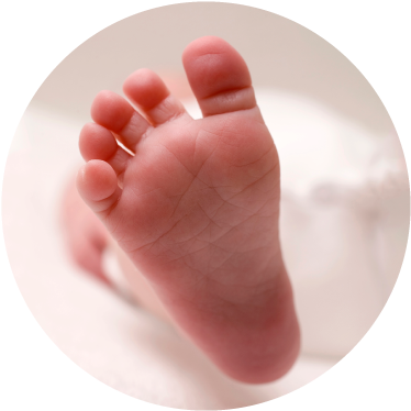 Picture - Baby's Foot (393x401), Png Download
