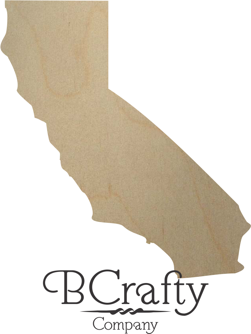 Wooden California State Shape Cutout - California (1124x1690), Png Download