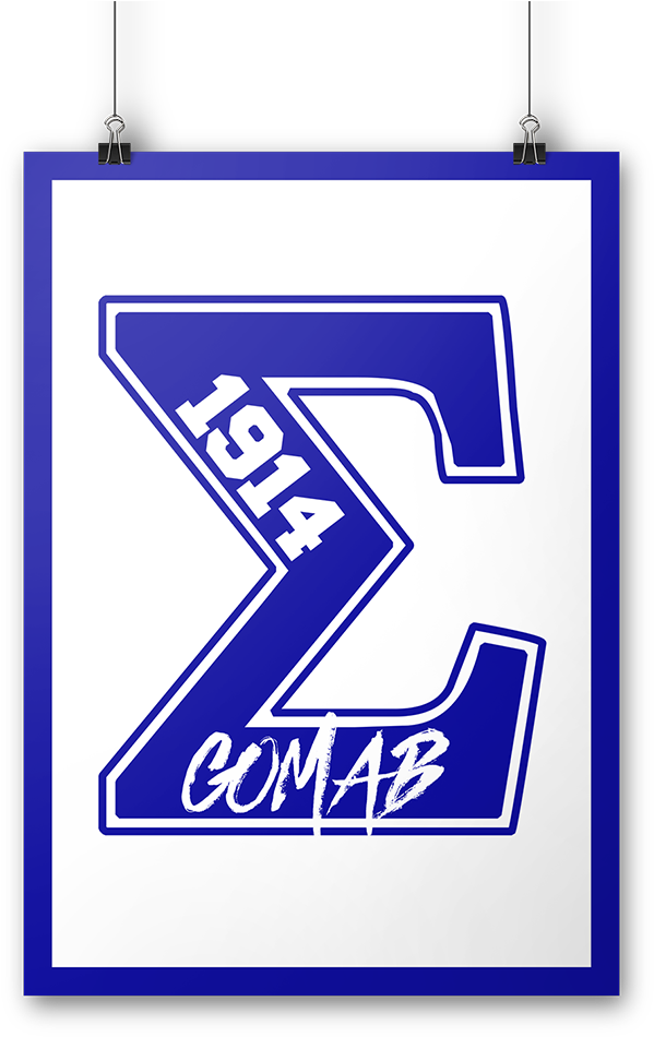 Phi Beta Sigma Varsity Poster White Letters Greek Apparel - Fraternities And Sororities (1024x1024), Png Download