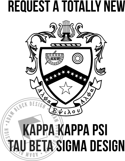 Kappa Kappa Psi, Tau Beta Sigma New Design - Kappa Kappa Psi Crest (464x585), Png Download