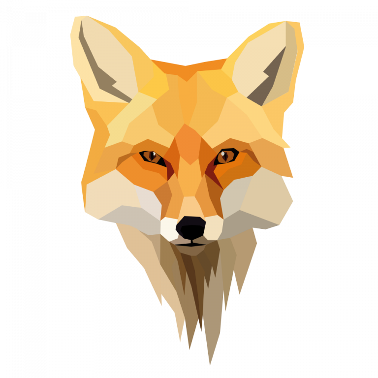 Geometric Fox Surprising Geometric Fox Art For Free - Fox Art (768x768), Png Download