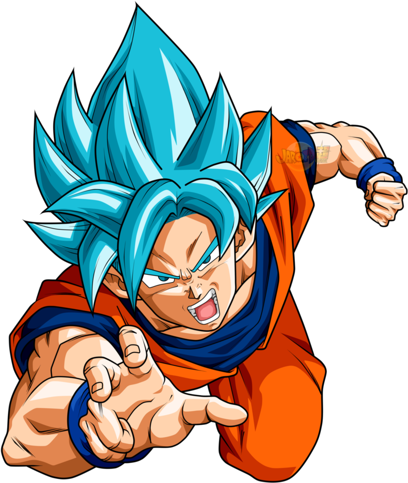 Goku Ssgss V7 By Jaredsongohan - Goku Ssgss Dbs Png (819x976), Png Download