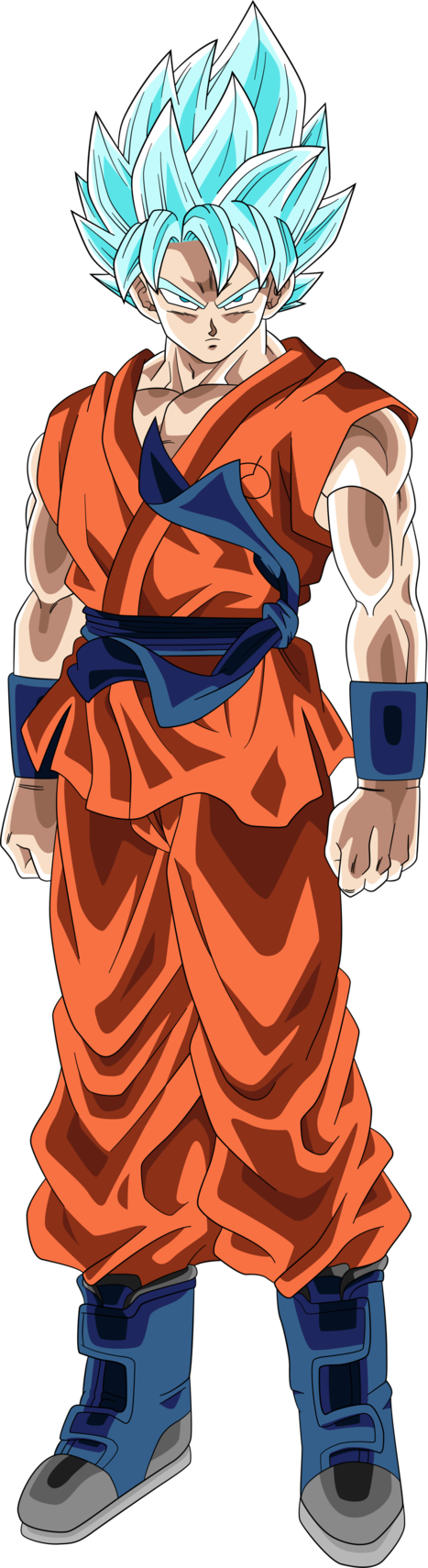 Ssgss Goku Alt Palette - Dragon Ball Goku Ssgss (467x1710), Png Download