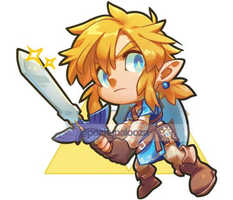 Link Acrylic Charm - The Legend Of Zelda: Breath Of The Wild (480x480), Png Download