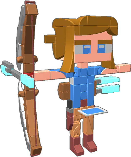 The Archer Pose Inspired By ➕fyrefox➕ Link In The Legend - Illustration (768x768), Png Download