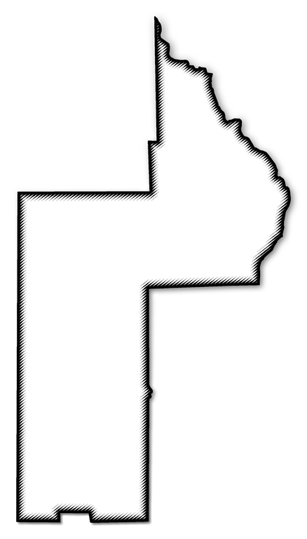 A Map Of Lake With A Black Outline, Drop Shadow, And - Cross (438x768), Png Download