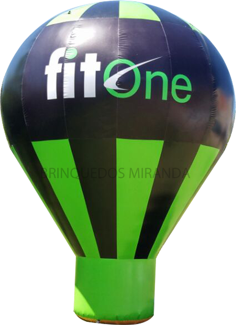 01 Balao Promocional Fit - Hot Air Balloon (1200x1100), Png Download