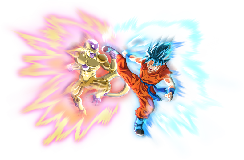Golden Frieza Vs Ssgss Goku Aura By Rayzorblade189-d8zswya - Dbz Tshirt 003 - 09 - Afk Xl (792x520), Png Download