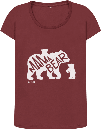 Red Wine Mama Bear - Attachment Parenting (640x674), Png Download
