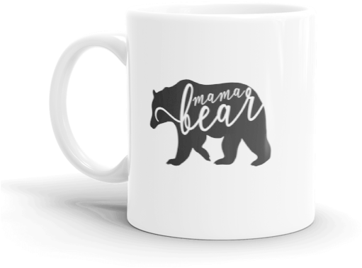 Mama Bear Mug - Michael Steddum Brittany Double Brittany 11oz Coffee (600x600), Png Download