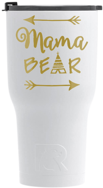 Tumbler White - Cup Decals For Mama (351x641), Png Download