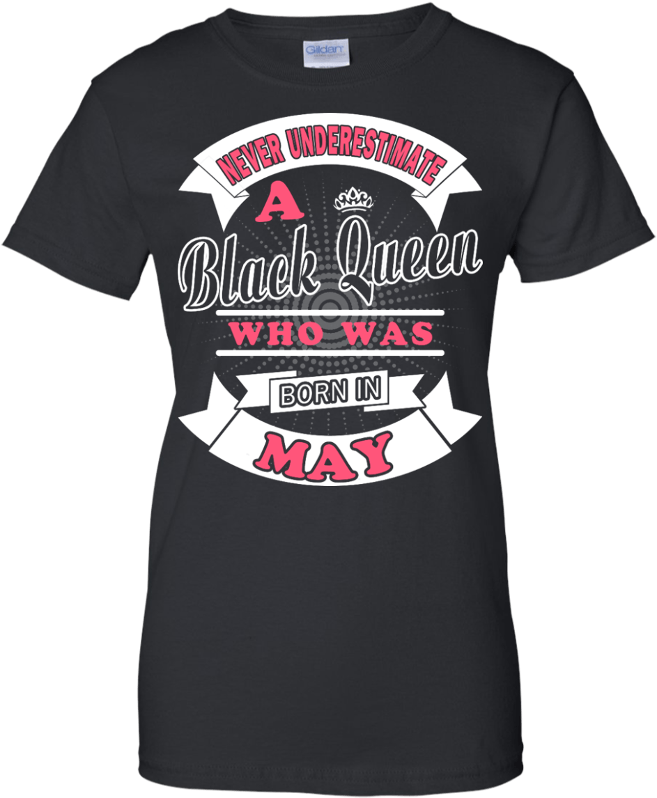 Never Underestimate A Black Queen - T Shirt Design Sample (1155x1155), Png Download