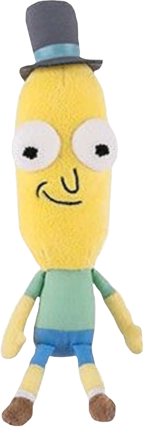 Rick And Morty - Rick And Morty Mr Poopy Butthole Plush (467x1369), Png Download