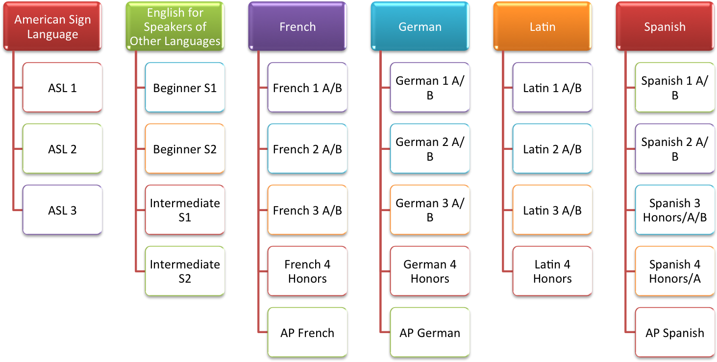 Foreign Languages - School (1605x744), Png Download
