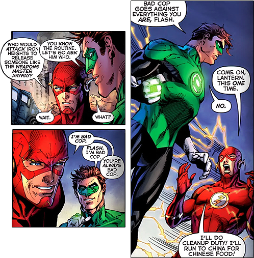 No Caption Provided - Hal Jordan And Barry Allen Comic (500x515), Png Download
