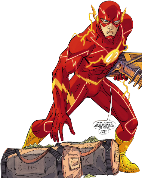 #flash #fastest Man Alive #kid Flash #central City - Flash Design Dc Comic (472x600), Png Download