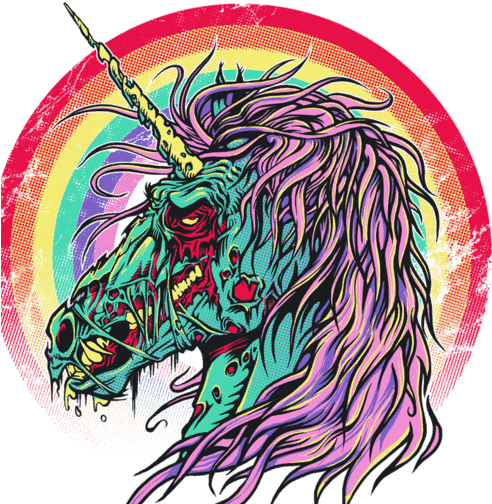 Io Skin Z - Zombie Unicorn (508x508), Png Download