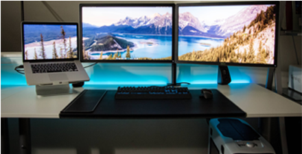 Building A Custom Pc Is The Answer To Your Gaming Needs - 2016 Pc Set Up (595x223), Png Download