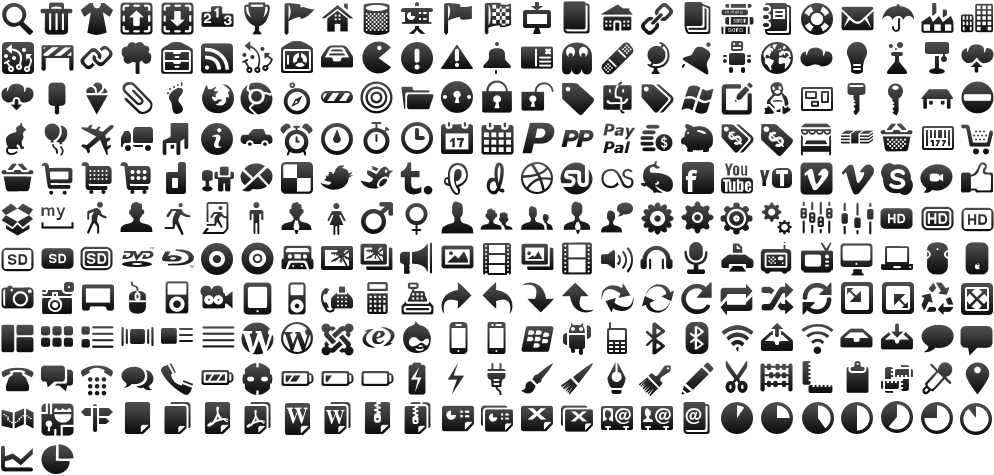 Dashboard Icons Dark - Sprite Icon Png (1000x520), Png Download