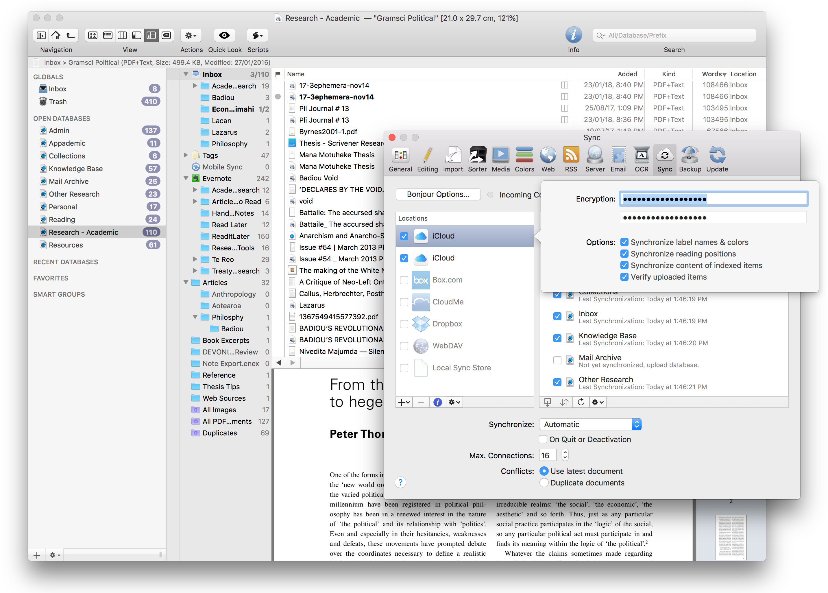 Devonthink Icloud Sync - Devonthink (2904x2050), Png Download