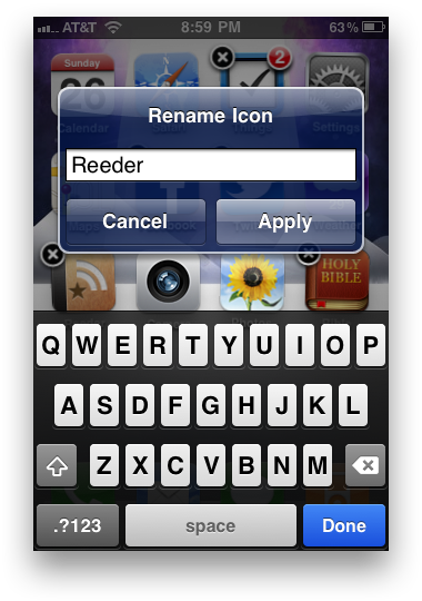 Easily Rename Your Iphone App Icons From The Springboard - Jailbreak Sources (380x540), Png Download