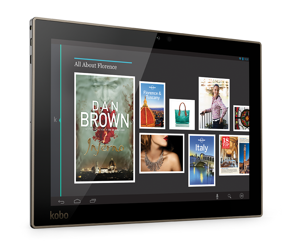 Kobo Arc 10hd Angled Right - Kobo Arc 10 Hd (960x840), Png Download