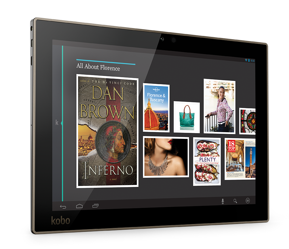 Arc10hd Angled Right Ca Us Collection - Kobo Arc 10 Hd Android Tablet - Black (960x840), Png Download