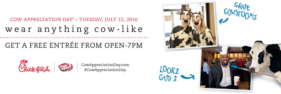 Chickfila - “ - Chick Fil A July 12 (940x377), Png Download