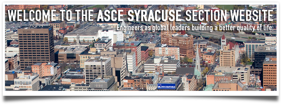 Syracuse Section Of The American Society Of Civil Engineers - Metropolitan Area (950x369), Png Download