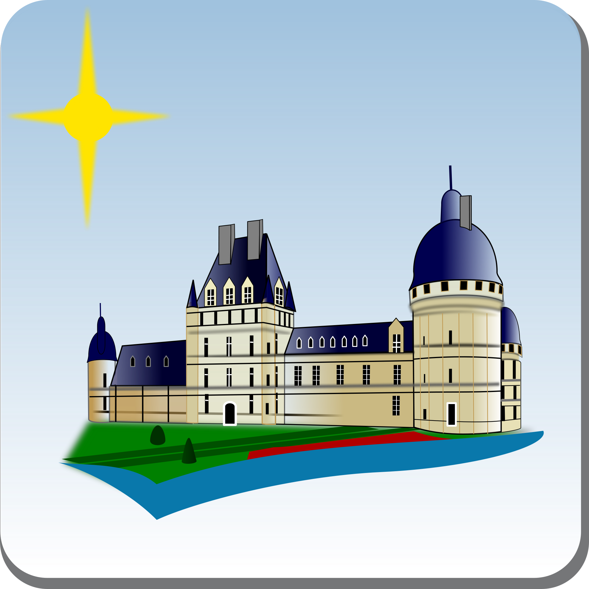 Vector Transparent Stock File Castle Icon Fr - Castle Icon (2000x2000), Png Download
