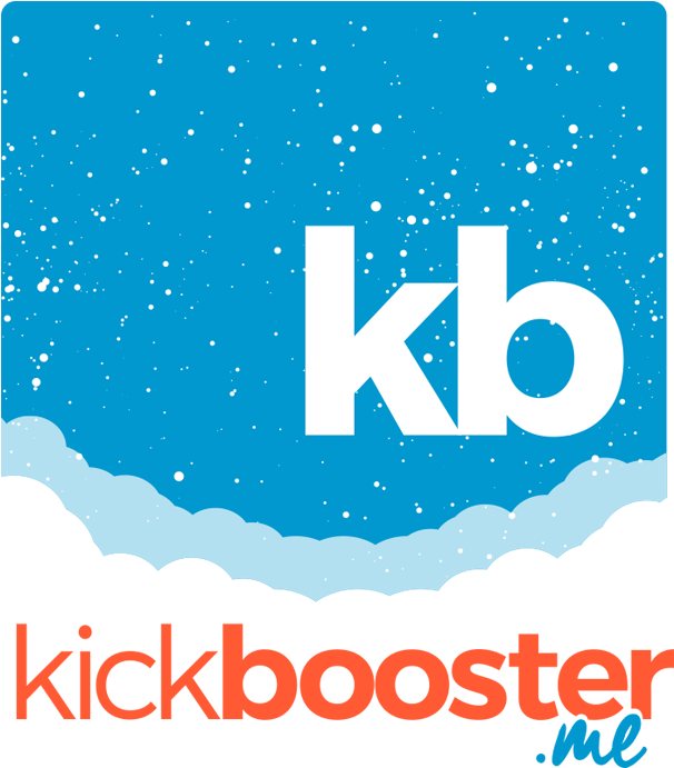The World's First Affiliate Program For Kickstarter, - Kickbooster Logo (605x728), Png Download